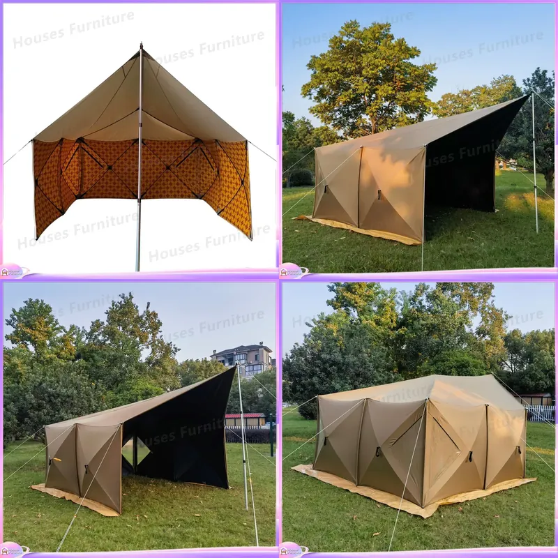 Camping - Niestandardowa osłona przeciwwiatrowa do namiotu kempingowego,