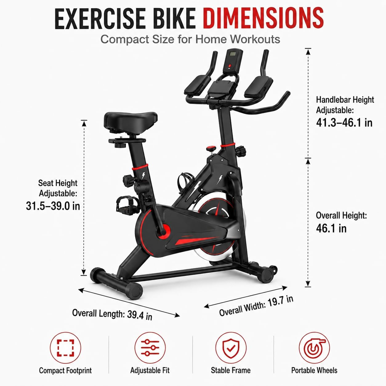 Magnetyczny rower treningowy d – Exercise Bike Magnetic Resistance recenzja i cena