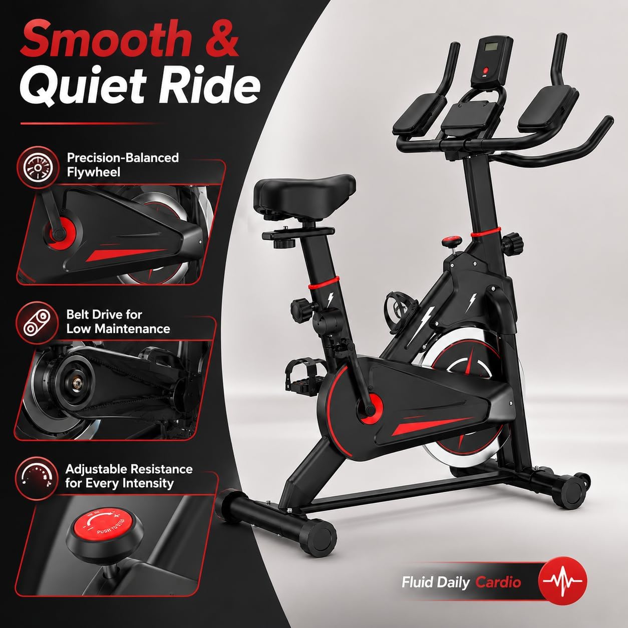 Magnetyczny rower treningowy d – Exercise Bike Magnetic Resistance recenzja i cena