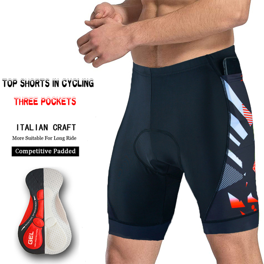 Trzy kieszonkowe spodenki rowe – Padded Cycling Shorts 5D Gel recenzja i cena